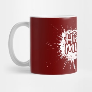 White Paint HMS Logo Mug